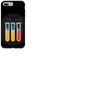 Tenue de tube à essai scientifique avec liquide vibrant pour scientifiques Coque pour iPhone 7 Plus/8 Plus