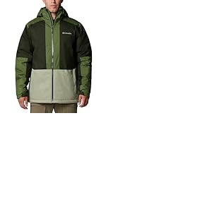 Columbia Point Park Insulated Jacket, Manteau Veste D'Hiver Homme, Canteen/Greenscape/Safari, Taille XXL