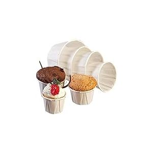 Garcia de Pou PPP60 Set de 250 Pots Papier pliss&eacute; 60 ML, Papier, Blanc, 44.3 x 30.7 x 37.1 cm