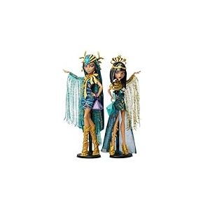 Monster High Momies Majestueuses Coffret de Deux poupées à Collectionner Cleo et Nefera De Nile avec Accessoires dorés et vêtements de qualité supérieure, HXJ01