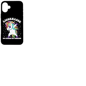 Licornasse 50% Licorne 50% Connasse Humour Cadeau Femme Coque pour iPhone 16 Plus