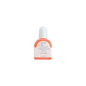 Tsukineko Ultimate Pigment Encreur Tampon Encreur Encre - 15 ML - Orange - Accessoires pour tampons encreurs VersaColor - 15 ML