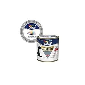 Ma Couleur Sur-mesure par Dulux Valentine – Peinture Laque Glycéro - Grande résistance pour boiseries et ferronneries - Brillant Bleu Gris 0,5 L