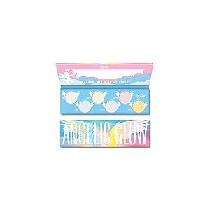 Angelic Glow Highlighter and Eyeshadow Palette by Rude Cosmetics for Women - 0.32 oz Makeup