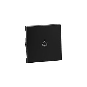 LEGRAND, Seano 765312 Bascule avec symbole de sonnette pour interrupteur va-et-vient, bouton-poussoir et interrupteur, couvercle d'interrupteur, plaque à bascule, couleur : noir laqué