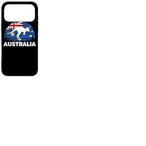 Drapeau Patriotique Australien Kangourou Australien Coque pour iPhone 17 Pro Max
