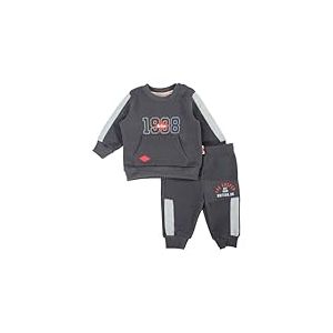 Lee Cooper, Ensemble 2 Pi&egrave;ces, Sweater + Jogging, B&eacute;b&eacute;s, (0 &agrave; 24 Mois), Mixte, Gar&ccedil;on, Fille, Doux, Mignon, Chaud, Sweat Shirt + Pantalon, Mod&egrave;le GLC2540 JOG BB S1-24M, NOIR