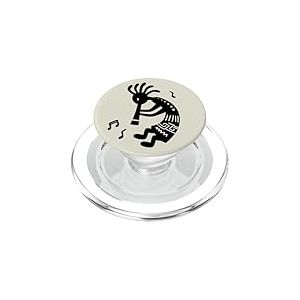Kokopelli Dieu avec flûte Symbole de fertilité et de Joie PopSockets PopGrip pour MagSafe