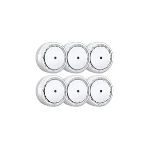 ELRO FS8010 Mini détecteur de fumée - Conception compacte - avec batterie de 10 ans - Conforme à la norme EN 14604-6 Pièces Blanc