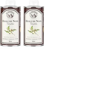 La Tourangelle Huile de Noix goût Intense Et Savoureux de Noix Toastée Idéal pour Assaisonner Vos Plats, 500ml (Lot de 2)