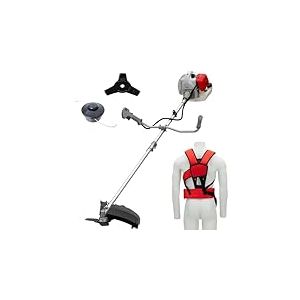 IKRA débroussailleuse thermique IBF 4342 avec bobine, lame à 3 dents et bandoulière confort
