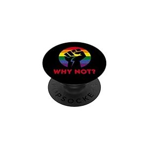 combat poing rebelle anti arc-en-ciel CSD Gay LGBTQ++ PopSockets PopGrip Adhésif
