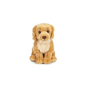 Living Nature Golden Retriever, Chien en Peluche Doux et Réaliste, Peluche Écologique Naturli, 20cm