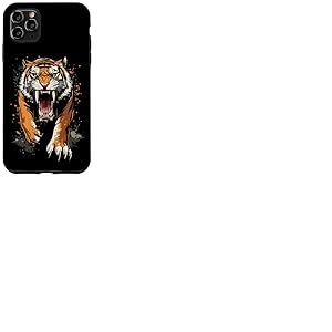 Tigre &agrave; Dents de Sabre Smilodon F&eacute;lid&eacute; Tigre &agrave; Dents Sabre Coque pour iPhone 11 Pro Max