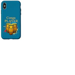 Congas Conga Player Musicien Coque pour iPhone X/XS