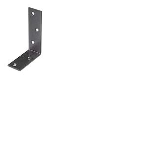 Alberts 301606 DURAVIS®® Équerre de poutre | ailes inégales | couleur noir diamant, double plastification | 75 x 100 x 30 mm