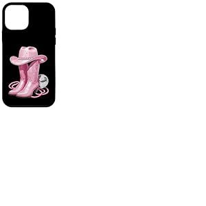 Bottes de Cowgirl Roses avec Strass et Boule Miroir pour Femmes et Filles Coque pour iPhone 12 Mini
