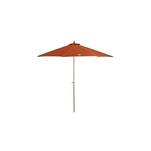 ROLAND GARROS - Parasol - Tinaei - Coloris Terre Battue - Manche en Bambou