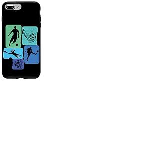 Foot Football Footballeur Joueur de Foot garçon Enfant Retro Coque pour iPhone 7 Plus/8 Plus