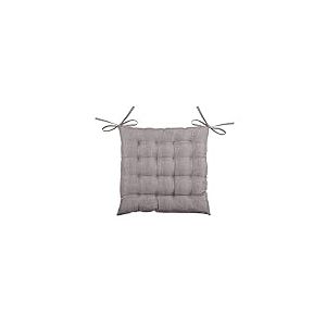 Stof Lovely CASA - Galette de Chaise - Taille 40x40 cm - 100% Polyester - Couleur Taupe - Modèle Bea - Qualité Exceptionnelle - Confortable et Élégant - Facile d'entretien