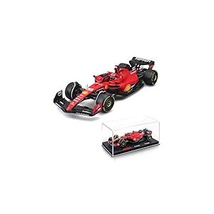 Bburago - Ferrari SF23 F1 2023#Leclerc avec Casque - Voiture Miniature De Collection en M&eacute;tal &Agrave; L&rsquo;&Eacute;chelle 1/24 - Mod&egrave;le R&eacute;duit Officiel Formule 1 Saison 2023 - D&eacute;tails R&eacute;alistes - Edition Collector