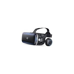 NK Casque Réalité Virtuelle - Casque VR avec Audio Compatible avec iPhone & Android (4,7" - 6,53" Smartphones), Angle de Vision 90-100 degrés, Rotation 360°, Cible et Pupille Réglable - Noir