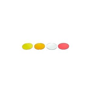 HOME DECO FACTORY, KA0494, Dessous de Verre colorés en Acrylique, résistants et Pratiques, idéaux pour apéritifs et Repas, diamètre 10 cm, Couleurs Vert, Jaune, Rouge, Bleu