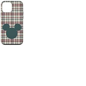 Coque pour iPhone 12 mini Disney Mickey Mouse Tête Icône Noël Vacances Plaid