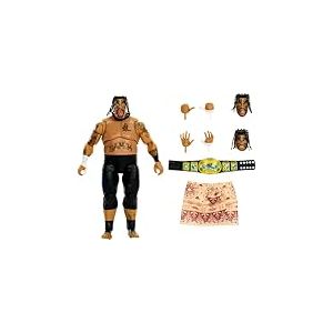 Mattel Mattel WWE Figurine articulée Ultimate Umaga de 15 cm à Collectionner, avec têtes et Mains interchangeables et 30 Points d’Articulation, JHV91