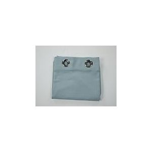 Linder 0269/40/375 Rideau avec 8 Oeillets Fusil Ronds Polyester/Lin Lav&eacute; Bleu Poudr&eacute; 140 x 250 cm