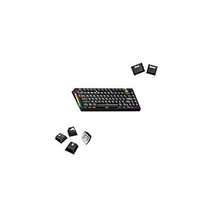 Glorious Gaming - Touches GPBT Basics en PBT, 8 Coloris, Classic Black, ineffa&ccedil;ables, pour claviers m&eacute;caniques Custom formats 100, 75, 65 et 60%, ANSI ou ISO, Disposition am&eacute;ricaine QWERTY