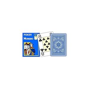 Modiano 300481 Jeu de Cartes de Poker Cristallo 4 Jumbo Index Bleu