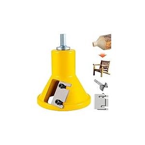 VEVOR Embouts &agrave; Tenonner 38 mm Tenons &agrave; &Eacute;paules Coniques en Aluminium et Acier Coupe-tenon avec Lames Droites Kit de D&eacute;marrage pour Construction des Meubles en Bois Bricolage Domicile Menuiserie