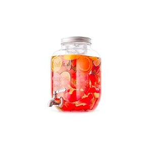 Avilia Distributeur de boissons distributeur de savon liquide avec robinet, fontaine en verre pour boissons d'une capacité de 4 L