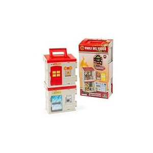Giochi Preziosi Pompiers - Playset Station de Pompiers, Comprend Un Personnage articulé de 7 cm et des Accessoires, poignée de Transport Pratique, pour Les Enfants à partir de 4 Ans