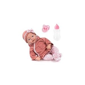 Bayer Design 93827AI Poupée Reborn, Poupon réaliste, tétine, biberon, 38 cm