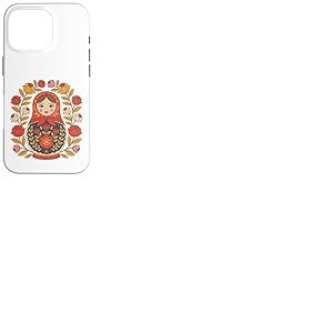 Culture russe Khokhloma Poupée Matroska Coque pour iPhone 16 Pro