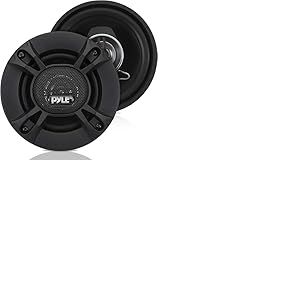 Pyle Enceinte Voiture St&eacute;r&eacute;o 2 Voies - 240W Haut Parleur Coaxial Pro Audio 10,2 cm- Remplacement Rapide Composant OEM Universel Compatible avec Montage Porte/Panneau Lat&eacute;ral de V&eacute;hicule (Paire), Noir
