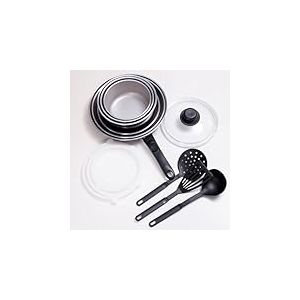 Kamberg - Batterie de Cuisine 14 pcs - Induction - Made in France - Sans PFOA/PFAS - Avec 1 couvercle Pyrex&reg; &Oslash;20 cm