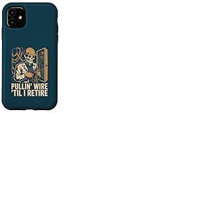 Casque de s&eacute;curit&eacute; Squelette pour &eacute;lectricien Til I Retire Coque pour iPhone 11
