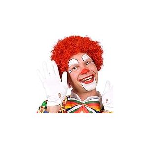 Boland 85927 - Perruque Clown Curly Rouge Unisexe Cheveux Synthétiques Bouclés Coiffure Oiseau Amusant Cirque Costume Carnaval Fête à thème