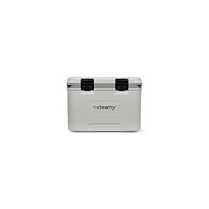 Steamy Marine 21, Glacière avec séparateur et Plateau d'insertion spécialement pour Bateaux et Sports Nautiques, 21 litres, Blanc