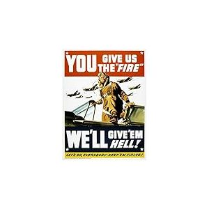Wee Blue Coo War WWII USA Pilot Fighter Jet Art Print Poster Wall Decor 12X16 inch