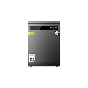 Cecotec Lave-vaisselle 60 cm Indépendant Bolero Aguazero 6500 Dark C. 15 Couverts, 3e Plateau, 6 Programmes avec Dual Zone Wash, Dry+, Ouverture Auto, Demi-charge, Départ Différé, Moteur Inverter Plus