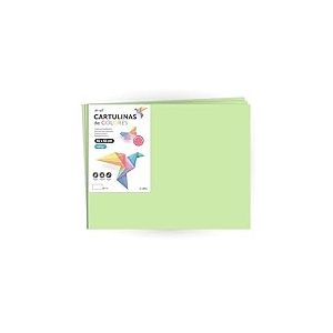 m-office Lot de 10 feuilles de papier cartonn&eacute; de couleurs pastel Grand format 50 x 65 cm 180 g Vert pastel