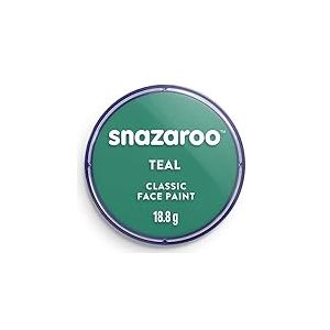 Snazaroo - Peinture Pour Visage et le Corps, Maquillage Pour Visage et D&eacute;guisement, Pour Enfants et Adults,Fard 18 ML, Couleur Vert Canard