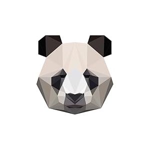 Ambiance Sticker Muraux Autocollant Mural pour Chambre à Coucher, Chambre d'Enfant et Salon Origami Panda - H90 x L85 cm