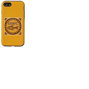 Ichthys Poisson Symbole Embl&egrave;me Chr&eacute;tien Pr&eacute;coce pour J&eacute;sus Christ Coque pour iPhone SE (2020) / 7/8
