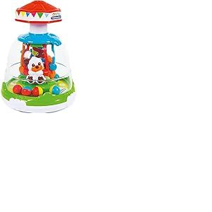 Clementoni Baby 17193 - Le manège à Billes des Animaux - Jeu d'Eveil pour Bébés à partir de 9 Mois et Plus - Stimule la Motricité Fine - Rotatif