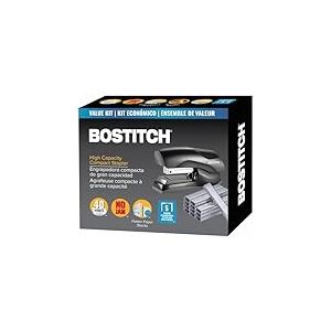 Bostitch B175-BLK -VP Agrafeuse avec agrafes très résistante, capacité de 40 feuilles avec 5000 agrafes, petite agrafeuse, tient dans la paume de votre main